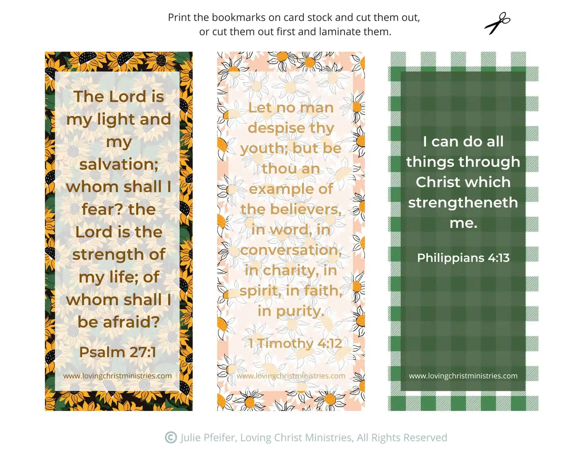 August Printables for Women's Ministry - Loving Christ Ministries