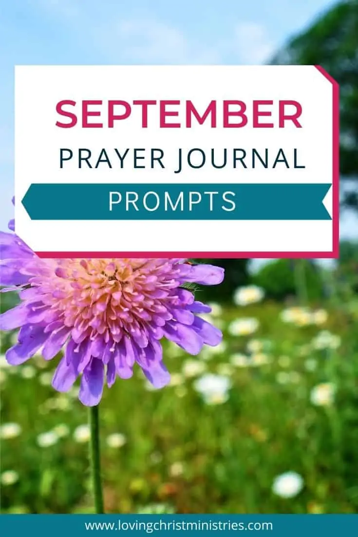 September Prayer Journal Prompts - Loving Christ Ministries